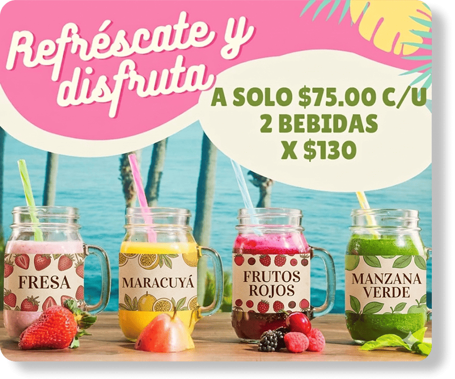 Bebidas italianas en Cancún refrescantes